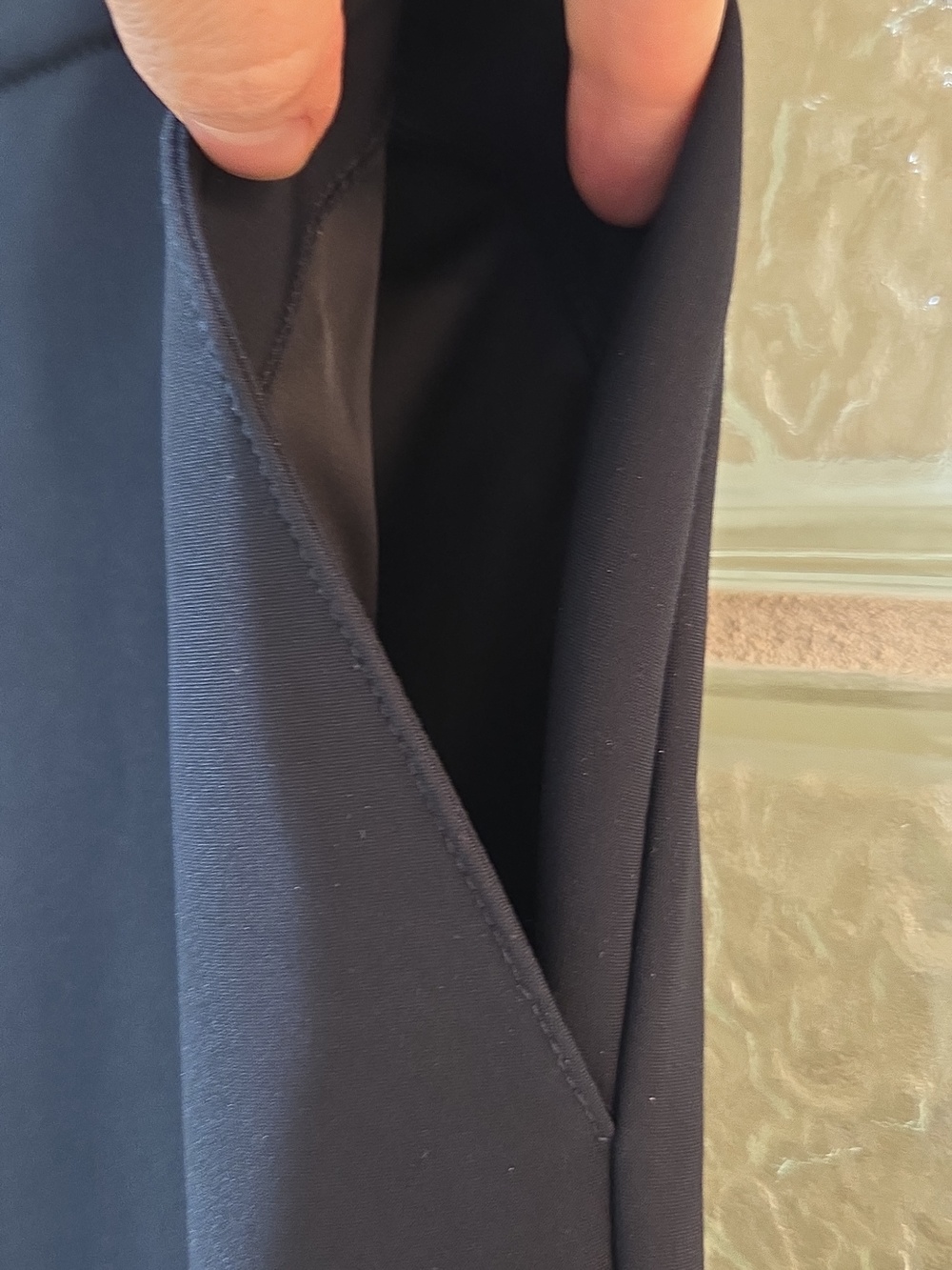Theory Navy Wide-Leg Pants - Picture 10 of 10